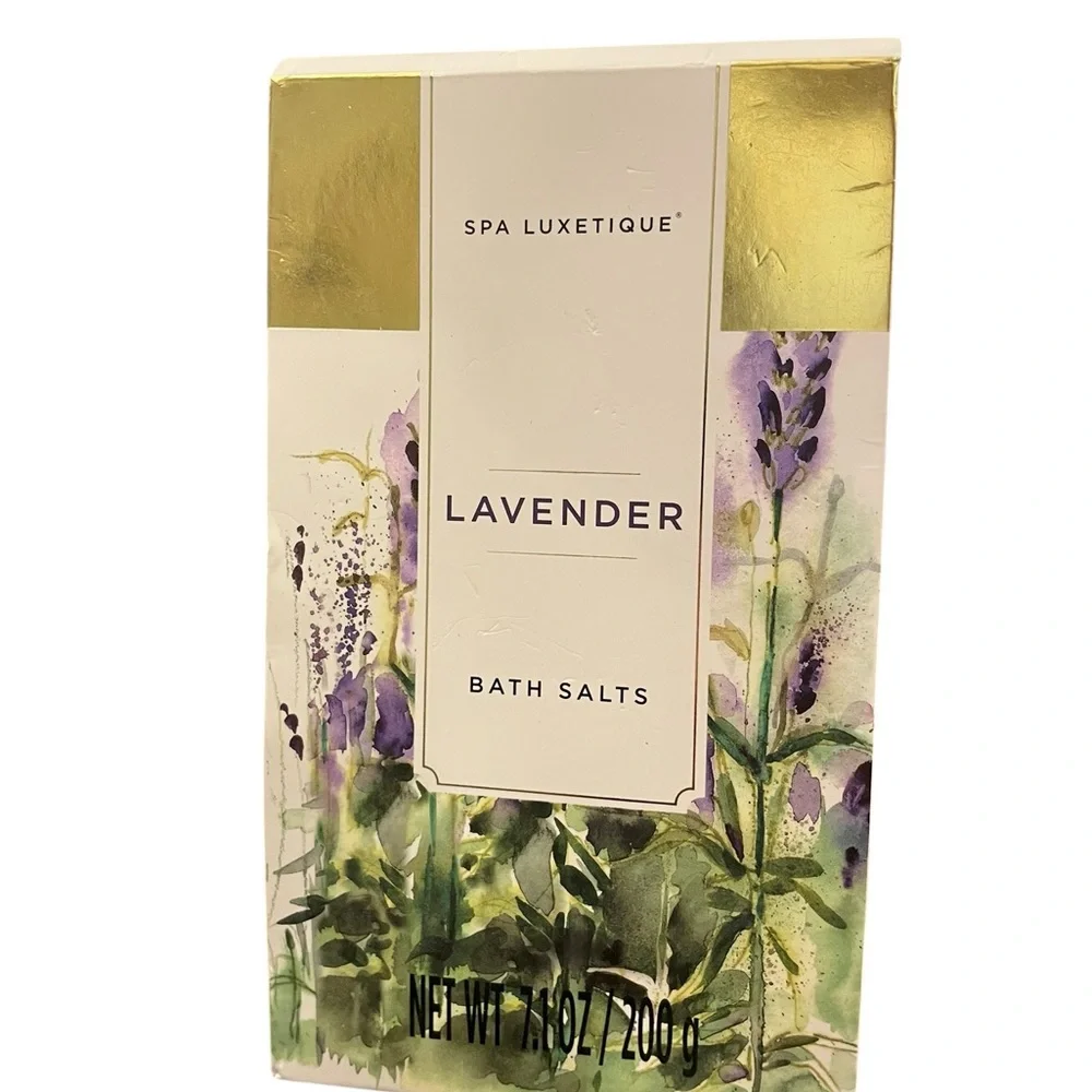 Spa Luxetique Lavender Bath Salts 7.1 Oz‎ Cruelty Free Gift NEW Self Care